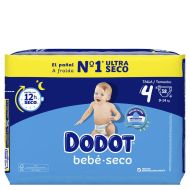 Dodot Bebé Seco Talla 4 9-14Kg 38 Pañales Ultra Seco