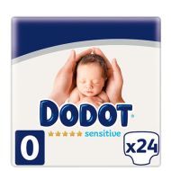 Dodot Sensitive Pañales Talla 0 hasta 3Kg 24 Pañales Recién Nacido