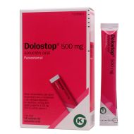 Dolostop 500mg Paracetamol 10 Sobres de Solución Oral