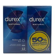 Durex Natural 12 Preservativos x 2 Duplo 50%Dto 2ªUd   