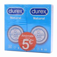 Durex Natural 12 Preservativos + 12 Preservativos Pack 2 Cajas