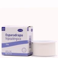 Esparadrapo Hipoalergénico Tela Blanco 2,5cm x 5m Hatmann