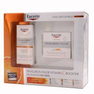 Eucerin Hyaluron Filler Vitamin C Booster 8ml + Hyaluron Filler Día SPF30 Pack