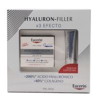Eucerín Hyaluron Filler Día FPS15 Piel Seca + Contorno de Ojos Regalo Pack Antiarrugas