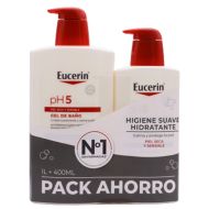 Eucerin pH5 Gel de Baño 1L+400ml Pack Ahorro       