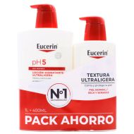 Eucerin pH5 Loción Hidratante Ultraligera 1L+400ml Pack Ahorro