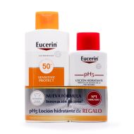 Eucerin Sun Loción Extra Light FPS50+ 400ml+pH5 Loción Hidratante 200ml