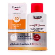 Eucerin Sun Loción Extra Light FPS50+ 150ml+ pH5 Loción Hidratante 200ml