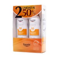 Eucerin Sun Spray Transparente Dry Touch FPS50+ 2x200ml 2ªUd 50%Dto