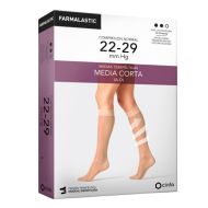 Farmalastic Media Corta Talla M Compresión Normal Beig 1 Par