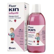 Fluor Kin Infantil Enjuague Bucal Fresa Morango 500ml + Pasta Dentífrica Gratis