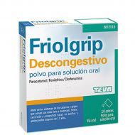 FriolGrip Descongestivo 10 Sobres Polvo para Solución Oral                                       
