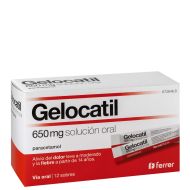 Gelocatil 650 mg 12 Sobres Solución Oral