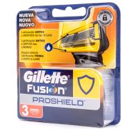 Gillette Fusion ProShield Recambio 3 uds