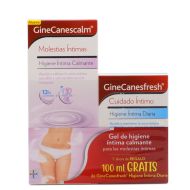 GineCanesCalm Gel de Higiene Intima Calmante 200ml + GineCanesfresh 100ml Pack Bayer