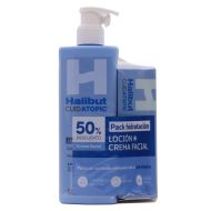 Halibut Cuidatopic Loción Corporal+Crema Facial Pack Hidratación