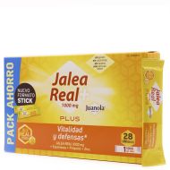 Juanola Jalea Real Plus 1000 mg Vitalidad y Defensas 28 Sticks Unidosis Pack Ahorro
