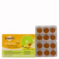 Juanola Própolis +Hedera con Miel, Zinc y Vitamina C, Sabor Limón Miel 24 pastillas blandas