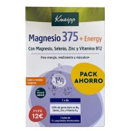 Kneip Magnesio 375 + Energy 15 Comprimidos x 3 Triplo Pack Ahorro