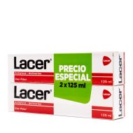 Lacer Pasta de Dientes con Fluor 125ml x 2 Formato Ahorro