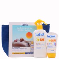 Ladival Protector Solar Niños y Piel Atópica Spray FPS50+ 200ml + Loción 50ml Pack Neceser Esenciales