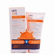 Leti AT4 Defense Facial Atopic Skin SPF50+ 50 ml + Leche Corporal 50 ml de Regalo