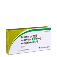 Levonorgestrel Aurovitas 1,5mg 1 Comprimido