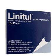 Linitul Apósito Impregnado 20 Sobres Monodosis 15 x 25cm