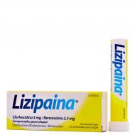 Lizipaina Clorhexidina Benzocaína 20 Comprimidos Para Chupar