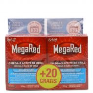 Megared 500 Omega3 Aceite de Krill 40 Cápsulas x 2  Duplo