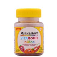 Multicentrum VitaGomis Niños 30 Gominolas con Sabor a Cereza Naranja y Fresa
