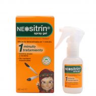 Neositrin Spray Gel 1 Minuto Tratamiento 60ml Piojos y Liendres