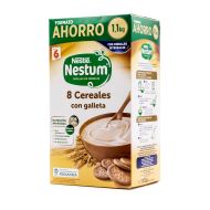 Nestlé Nestum Papilla 8 Cereales con Galleta 1,1Kg Formato Ahorro