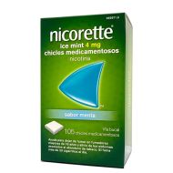 Nicorette Ice Mint 4mg 105 Chicles Medicamentosos Nicotina