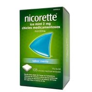 Nicorette Ice Mint 2 mg 105 Chicles Medicamentosos 