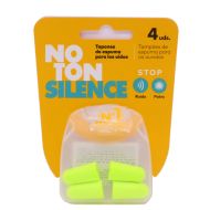 NoTon Silence Stop Ruido Polvo 4 Tapones de Oidos de Espuma