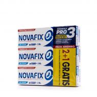 Novafix Pro 3 Crema Prótesis Dental Ultrafuerte Sin Sabor 2+1 