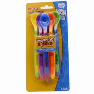 Nuby 6 Cucharas de Colores +4 Meses