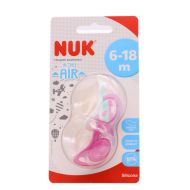 Nuk FreeStyle Chupete Silicona con Porta Chupete 6-18M 2 Chupetes