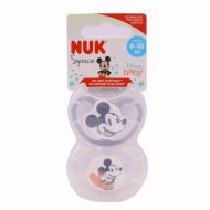 Chupete Silicona NUK SPACE MICKEY 6 - 18 meses 2 unidades