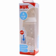 Nuk First Choice Biberón Tetina Silicona L 6-18M con Control de Temperatura 300ml