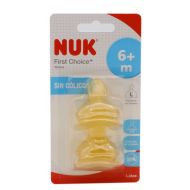 Nuk First Choice Tetina de Látex Tamaño 2 Orificio L 6+m 2 Tetinas