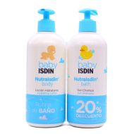 Nutraisdin Body Loción Hidratante Corporal+Bath Gel Champú Pack Rutina de Baño Baby Isdin