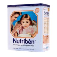 Nutribén 8 Cereales con Toque de Miel y Galletas María 600g Lata