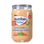 Nutribén Potitos Judías Verdes y Zanahorias con Ternera 235g