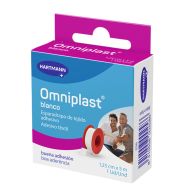 Omniplast Esparadrapo Tela Blanco 1,25 cm x 5 m