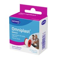 Omniplast Esparadrapo Tela Blanco 2,5cm x 5m