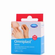 Omniplast Esparadrapo Tela Elástico Blanco 1,25 cm x 5 m Hartmann