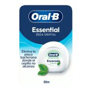 Oral B Essential Seda Dental Encerada Menta 50m