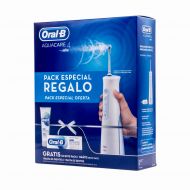 Oral B Aquacare 4 Irrigador Dental Portátil+ Pasta Dental Pack Especial Regalo